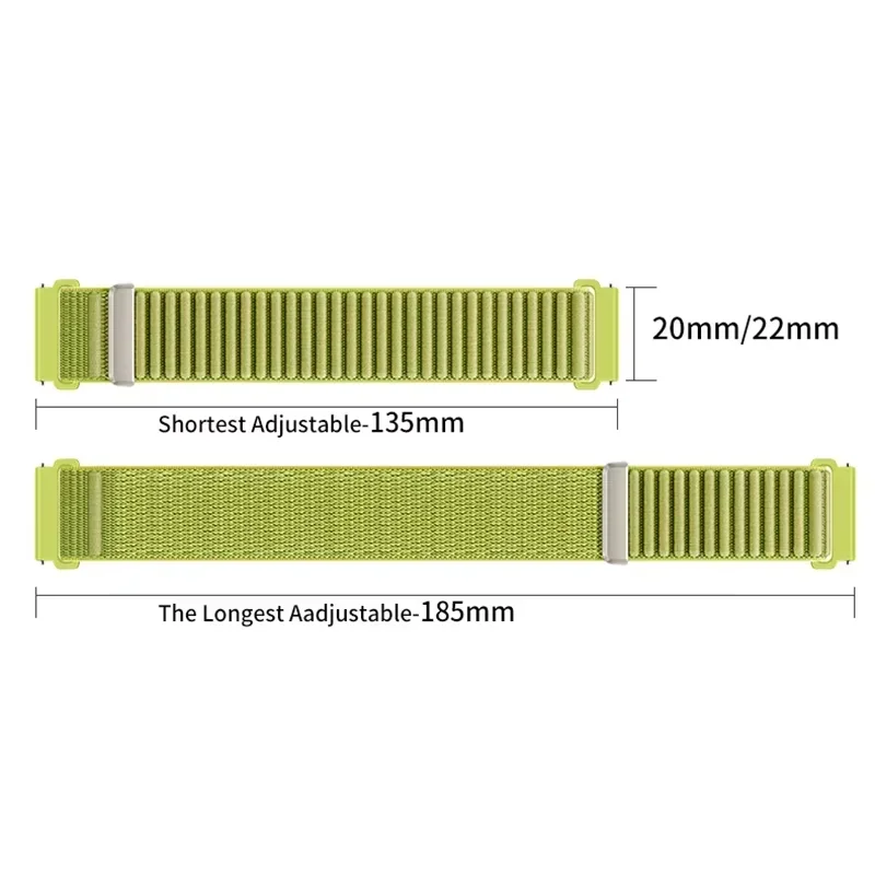 Wave Nylon Loop Strap, Adjustable Size, Durable Replacement Wristband