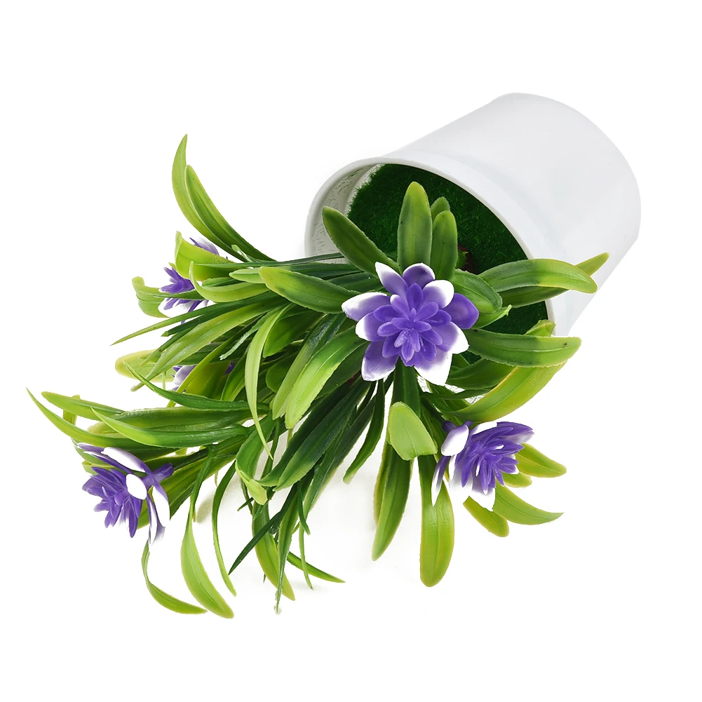 Künstliche Topfpflanzen Simulierte Blumen Blumentopf Außengarten Tischdekoration Raumornament Bonsai Heimdekoration – Detail 24