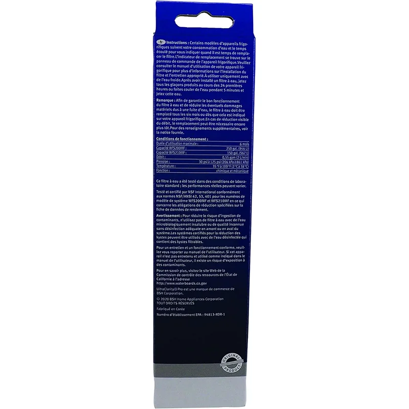 Water Filter water filter Bosch 11032531 UltraClarity&reg; Pro Water Filter Cartridge (White) for Bosch Refrigerators BORPLFTR50,BORPLFTR55,RA450022,12033030