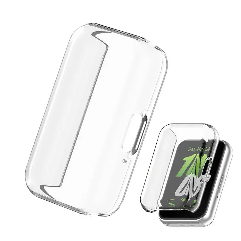 

Clear Screen Protector Case for Galaxy Fit3 TPU soft rubber protective sleeve Impact Resistant Screen Protector for Smartwatches