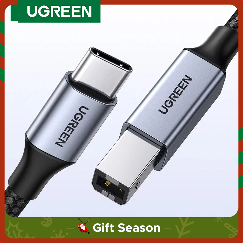 Ugreen USB C to USB Type B 2.0 Cable for New MacBook Pro HP Canon Brother Epson Dell Samsung Printer Type C Printer Scanner Cord