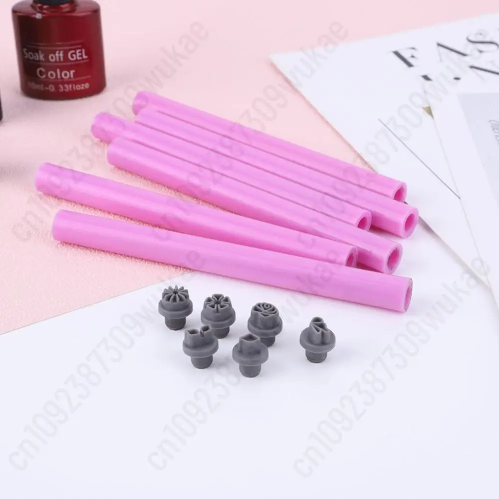 6/10/15PCS Nail Stamp Pen Set DIY Nail Art Nail Graffiti Nail Art Dotting Tools With Simple Design Nail Art Stamp Pen For Women