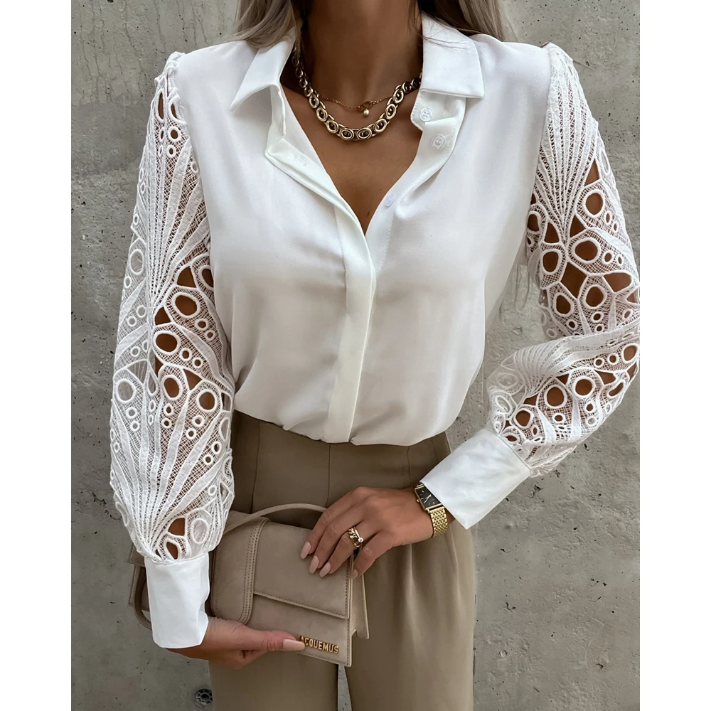 Рисунок 6 - Женская ажурная рубашка на пуговицах