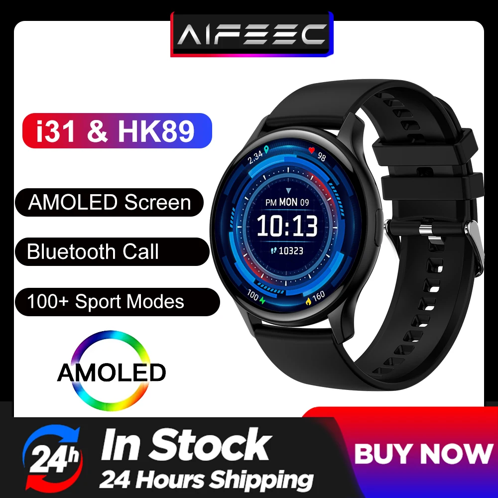 i31Smartwatch143AMOLEDDisplay100SportsModes7DayBatteryLife