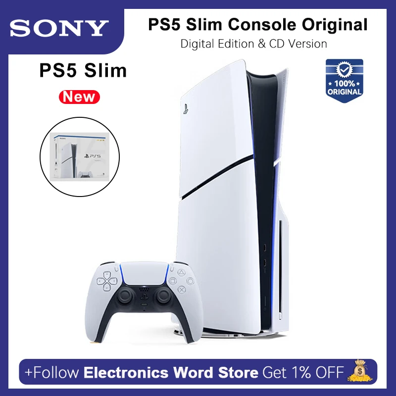 Sony PS5 Console Slim Sony PS5 Digital Edition PlayStation 5