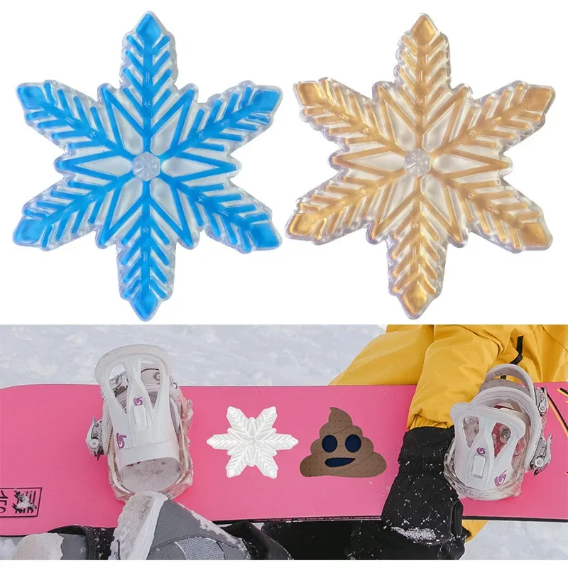 1pc Ski Board Anti Slip Sticker Outdoor Sports Widen Transparent Personal Stickers Thickening Wear Resistant Material Snowflake 3