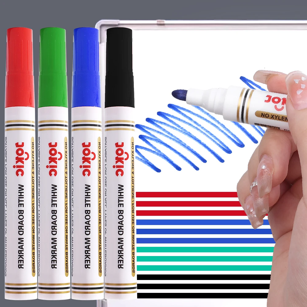 Erasable Whiteboard Marker Pen 1/4PCS Waterproof Dry Erase Markers Classroom White Board Markers Office School Supplies 4 Colors white marker pens marker pens color marker pens pen marker dry erase markers whiteboard pens