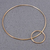 5pcs Round Metal Hoops Dream Catcher Materials Iron Ring DIY Accessory Craft Supplies Hanging Decorations Home Decor Wind Chimes 2