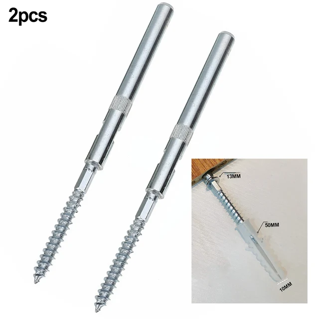 2pcs Floating Shelf Kit Concealed Metal Wall Mount Support Pins Bracket Wood Invisible Mounted Bracket DIY Adjustable Supports 2