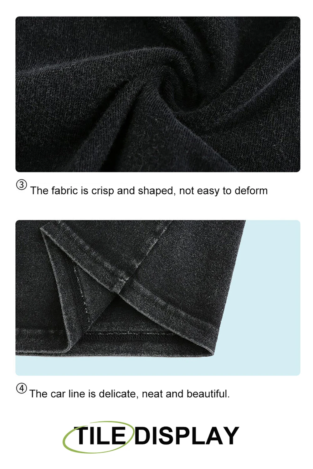 Various color options of retro heavyweight T-shirts displayed together