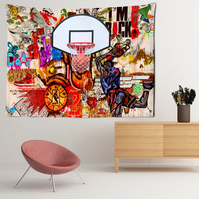 Basketball Gift Basketball Art Basketball Room Decor Zebra -  in 2023