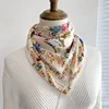 Hot Magnetic Triangle Neck Protection Scarf for Women in Autumn and Winter 2024 New Cotton and Linen Scarf  High-end Neck Scarf 3