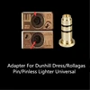 4pcs/Lot Reusable Brass Copper Nozzle Refill Gas Adapter Inflatable Head For Dunhill Dress/Rollagas Butane Lighter Gas Filling 2