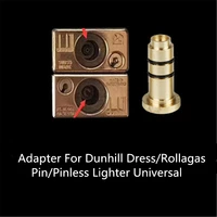 4pcs/Lot Reusable Brass Copper Nozzle Refill Gas Adapter Inflatable Head For Dunhill Dress/Rollagas Butane Lighter Gas Filling 2