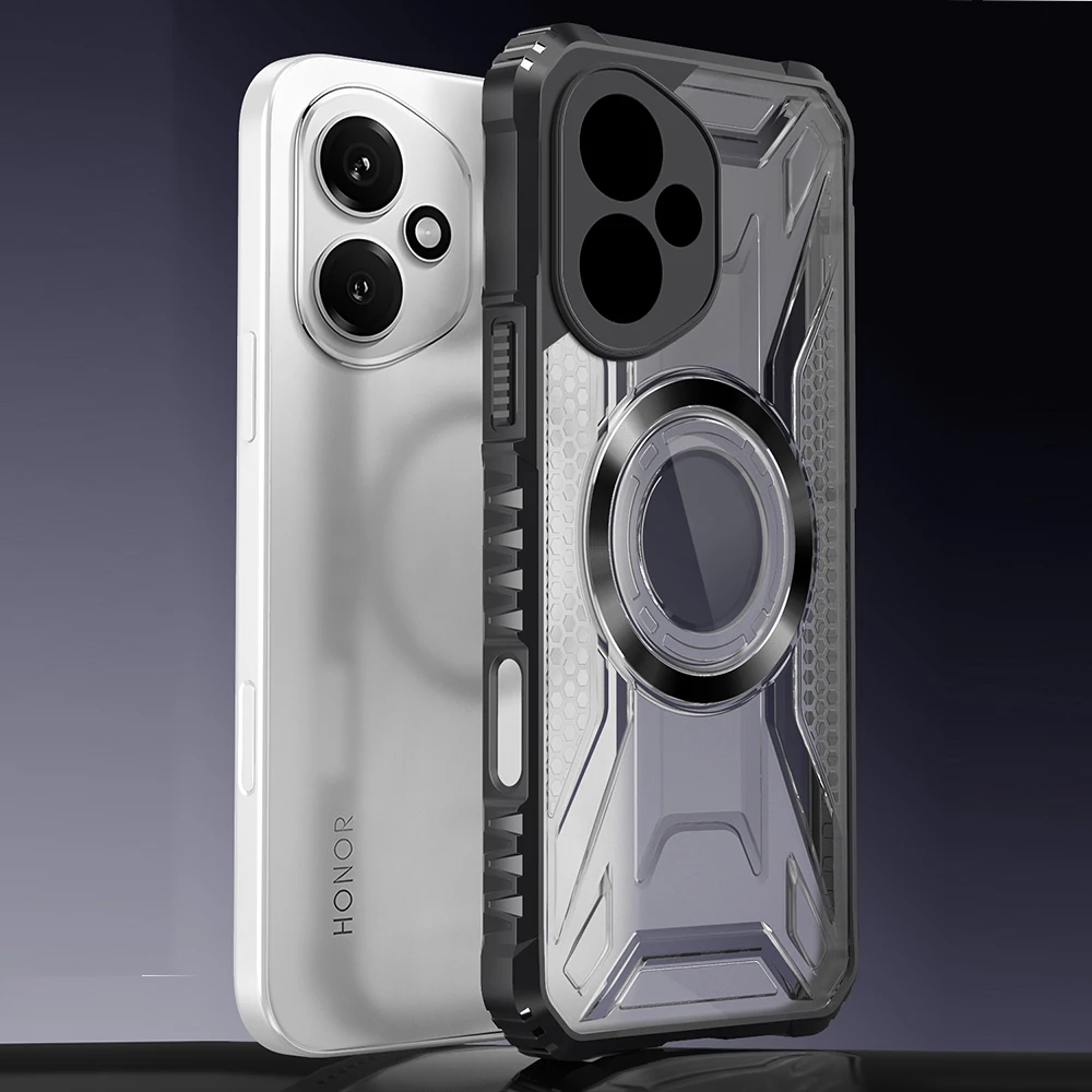 Deluxe Magnetic Clear Shockproof Case with Military-Grade Protection
