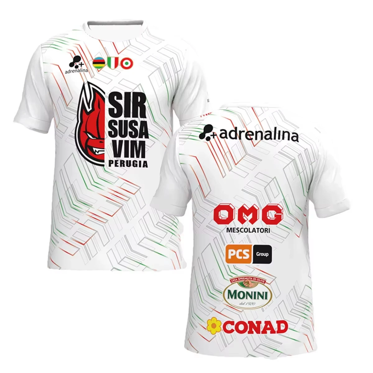 2025 Men'S Italian Sir Susa Vim Perugia Volleyball Jersey T