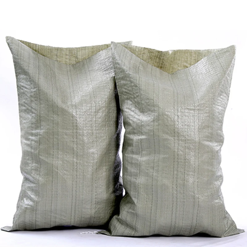 10PCS Wholesale Gray Woven Bag Moving Logistics Packing Bag Construction  Garbage Snake Leather Sack Big Polypropylene