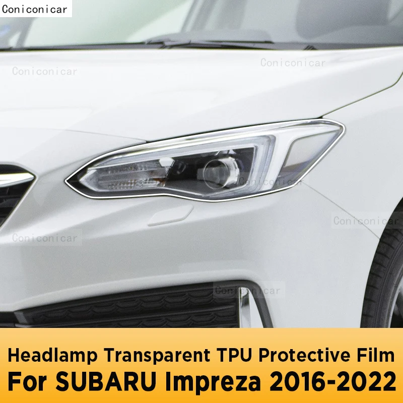 

Для SUBARU IMPREZA 2016-2022, автомобильная внешняя фара, защита от царапин, передняя лампа, прозрачная фотолампа, аксессуары