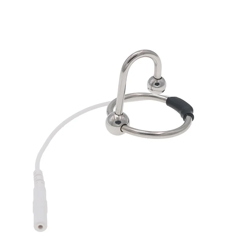 BDSM Electric Shock Penis Ring Urethral Dilator Catheter Electric Stimulate Penis Plug Cock Ring Sex Tools For Men Massage electro sex toys electric sex toys penis rings