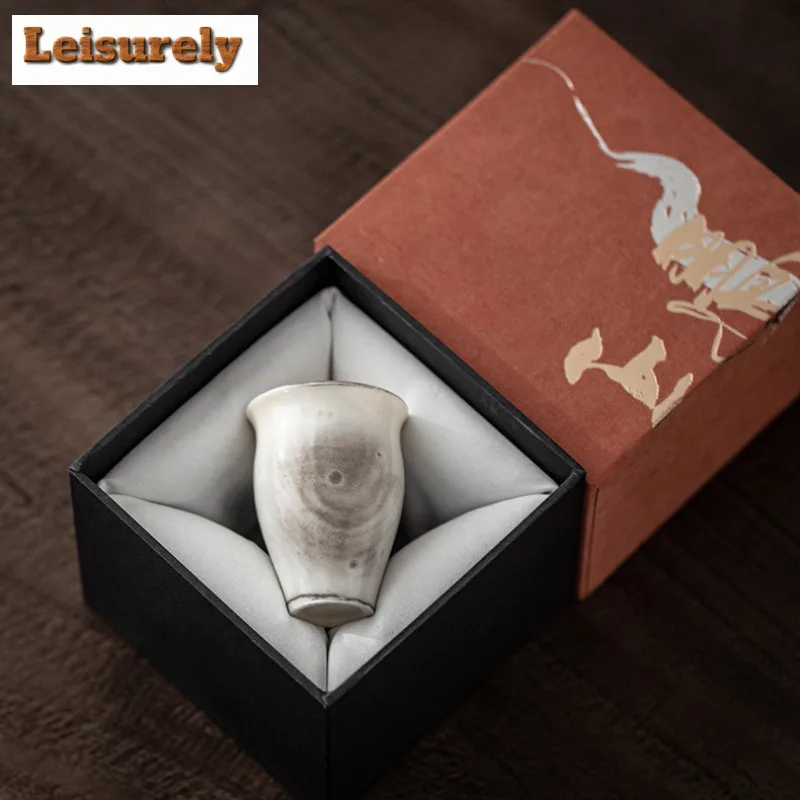 50ml Ink Painting Teacup Antique Tea Bowl Cup For Tea Tea-tasting Fragrance Cup Chazhan Master Cups Tea Ceremony Decoration Gift