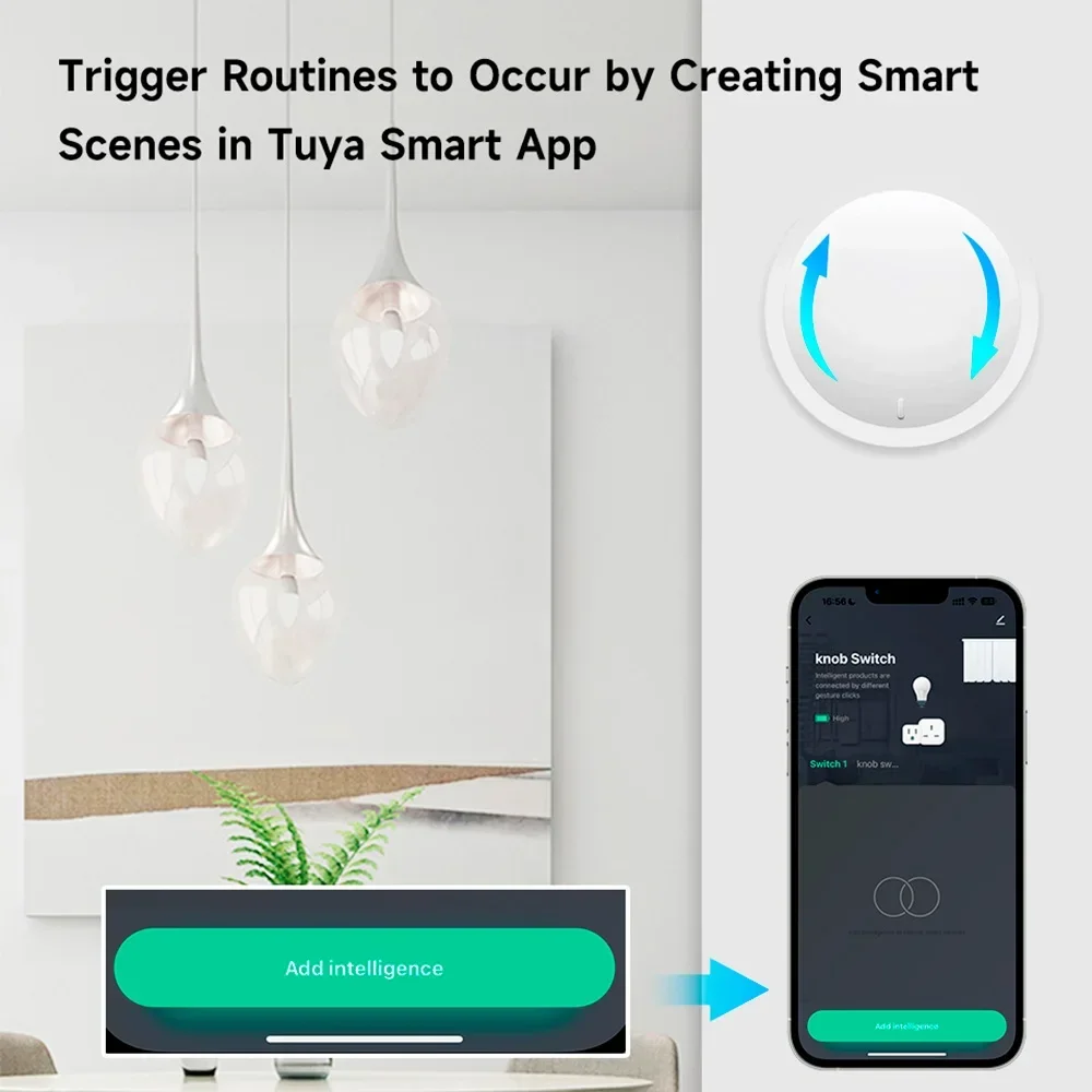 gadgets Tuya ZigBee Smart Home button Smart Knob Switch Wireless thumbnail 3