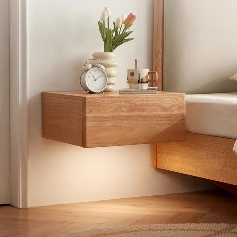 Bed Table Bookcase Sofa Side Desk Drawer Bedside Cabinet Storage Designer Bedroom Floating Nightstand Cajonera Multifunctional