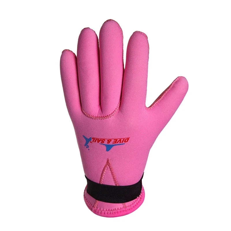 1Pair 3MM Neoprene Kids Diving Gloves Boys Girls Warm Durable Non-slip Swimming Gloves Snorkeling Surfing Protective Gloves 6