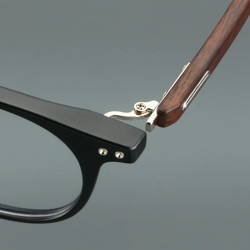 MOMOJA Mode Retro Runde Männer und Frauen Gläser Ultra Licht Große Größe Holzmaserung Farbe Optische Brillen Rahmen 003 – Detail 20