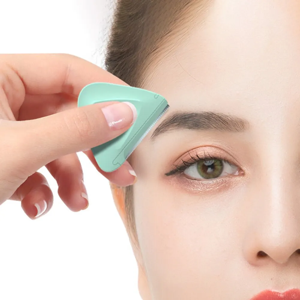 Eyebrow Trimmer Triangle Portable Safety Eyebrow Scraper Special Trimmer Blade Beauty Tool 1/2/3pc