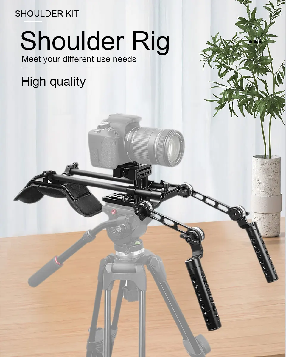 Kayulin Camera Shoulder Kit Com Manfrotto QR