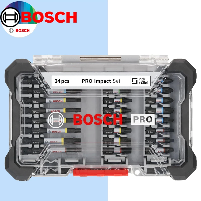 BOSCH 2608521U75 PRO Impact Screw Bit Set 24-piece Accessories Screwdriver Bits With Magnetic Suction Rod