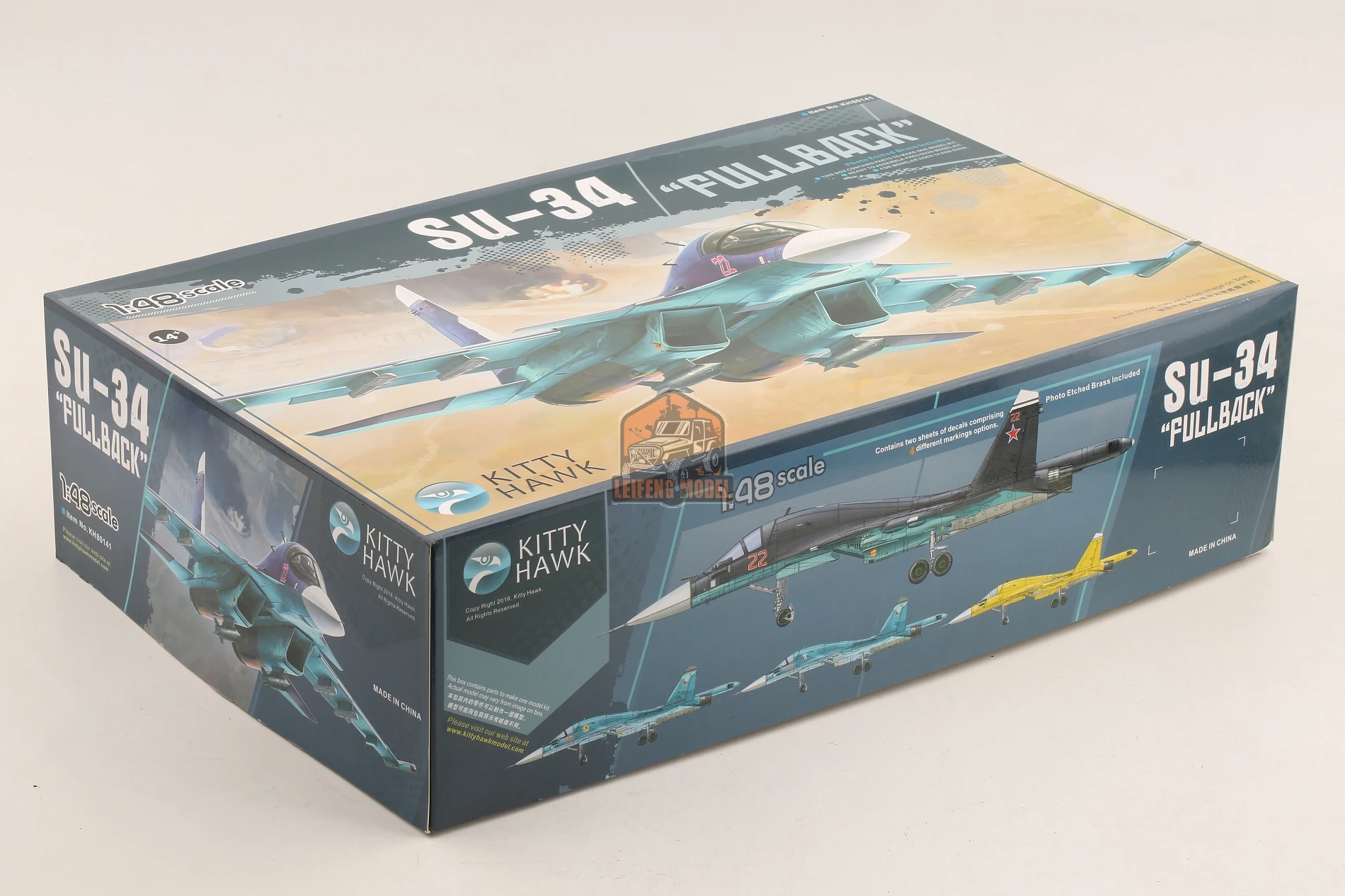 キティホークフルバック組み立てモデルキット、ロシアSu-34、kh80141  