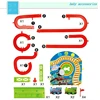 Electric Track Wall Climbing Slides Set with LED Flashing Lights Music Race Car Tracks Roller Coaster Kids Educational Toys 2