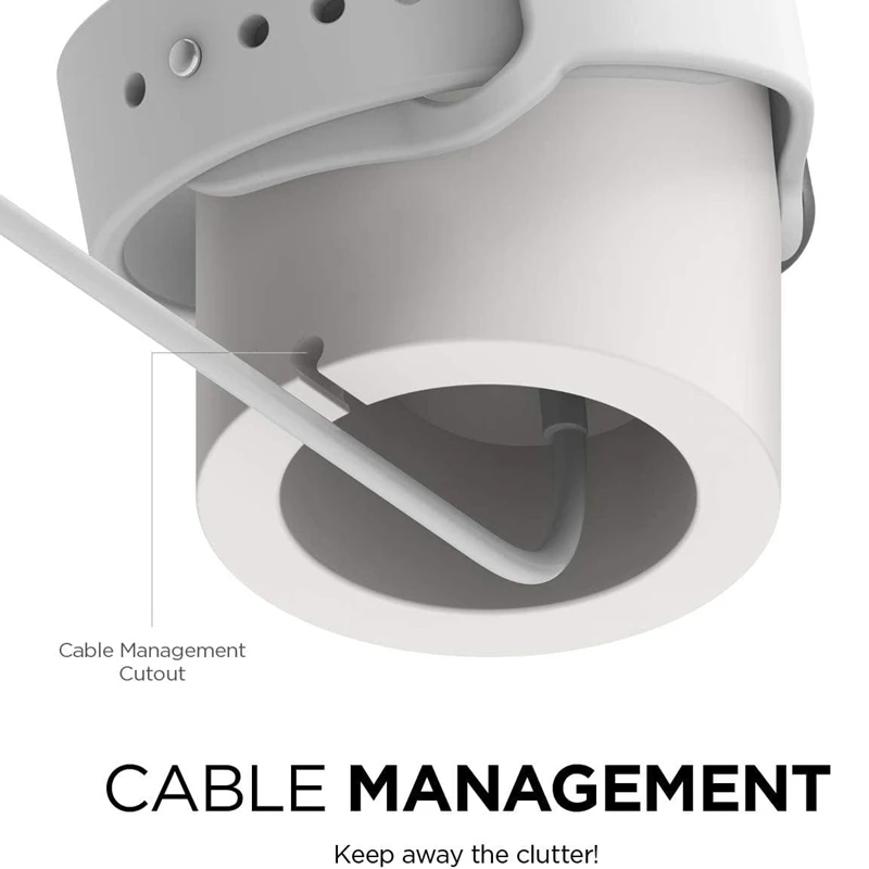 Charger Stand For Apple Watch Series 9 8 Ultra 7 6 5 SE 4 3 2 Charger Dock Station Silicone Bracket Iwatch Charging Cable Holder