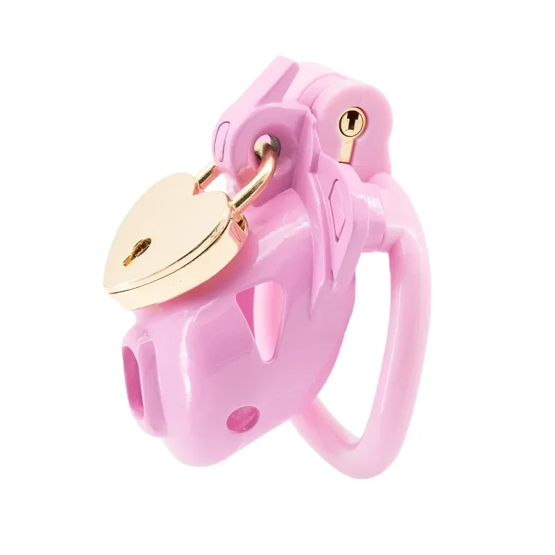 Double Lock DesignLightweight Chastity CageAdjustable with 4 Size RingsChastity LockMale BondageAbstinence Device Adult Sex Toys