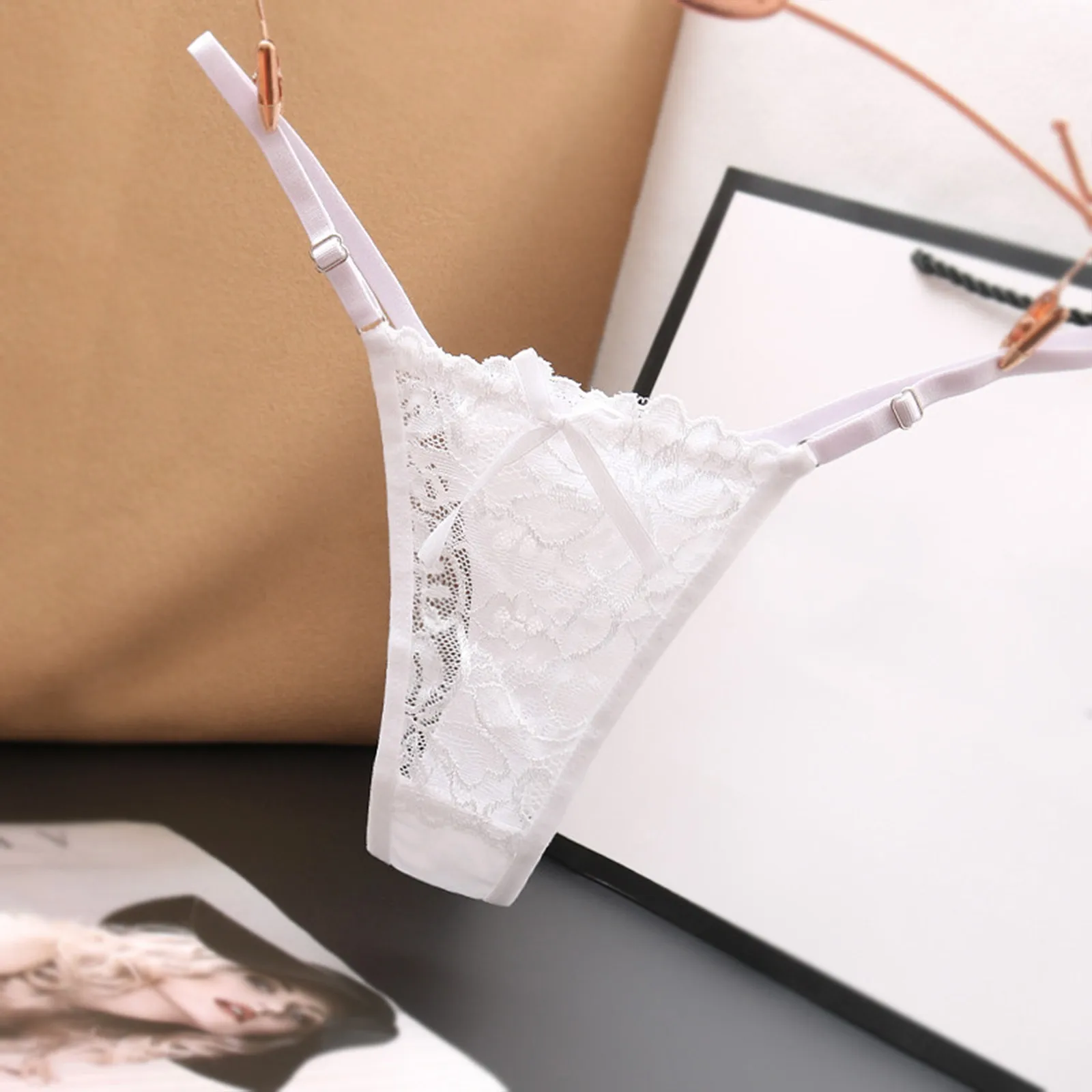 Women Lingerie Low Waist Panties Thong Seamless Intimates Sleepwear