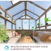 8' x 14' Wooden Greenhouse for Outdoor, Heavy Duty Green House with Ventilated Window and Lockable Door, Walk-in Greenhouse 5