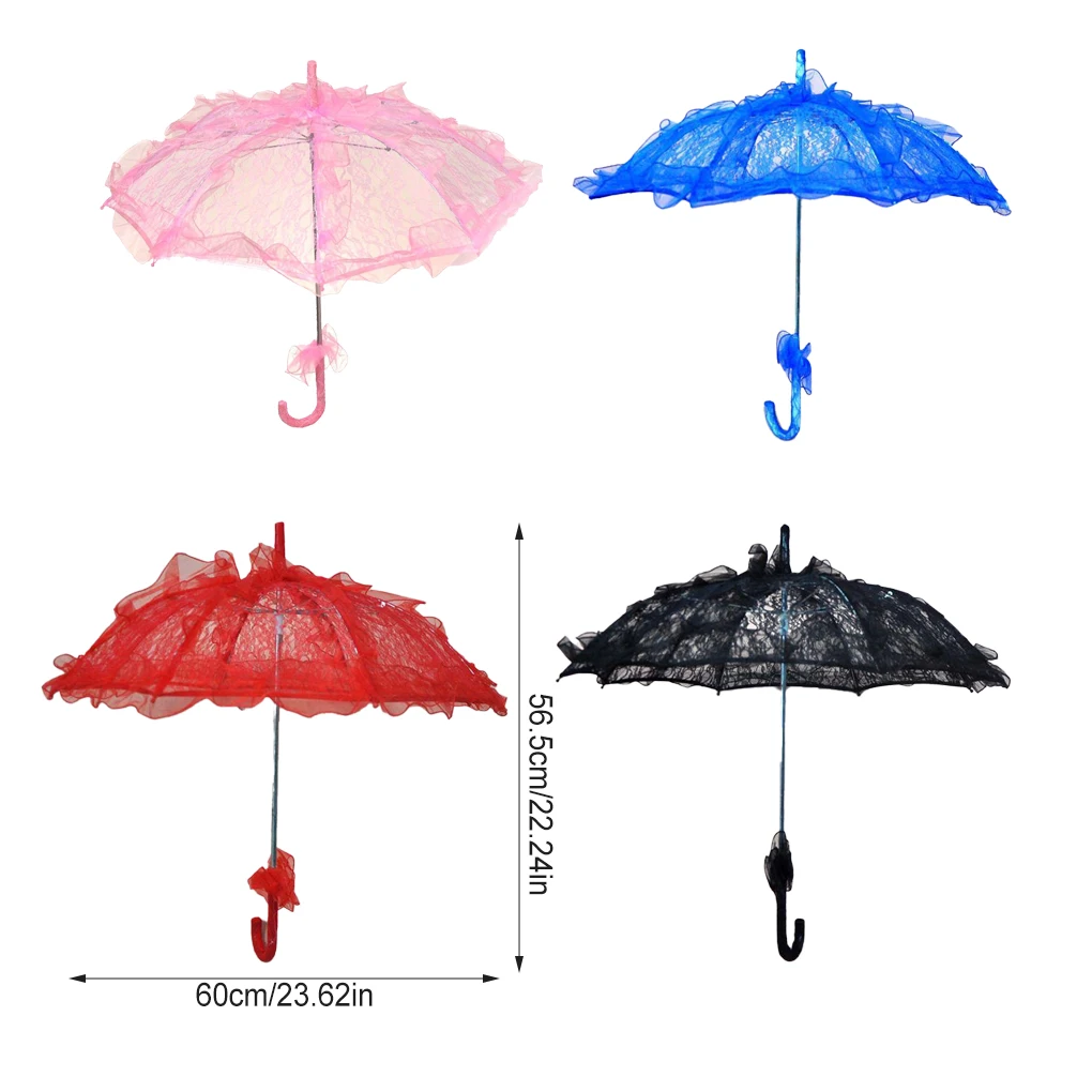Bridal Lace Parasol Set Lace Umbrella Wedding Umbrella Vintage Bridal Decoration