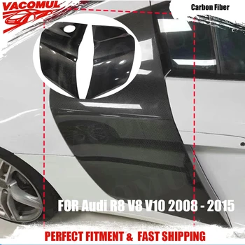 VACOMUL Carbon Fiber Car Side Door Fender Trim Cover for Audi R8 V8 V10 2008 - 2015 FRP Side Door Cover Decoration 2PCS/Set 1