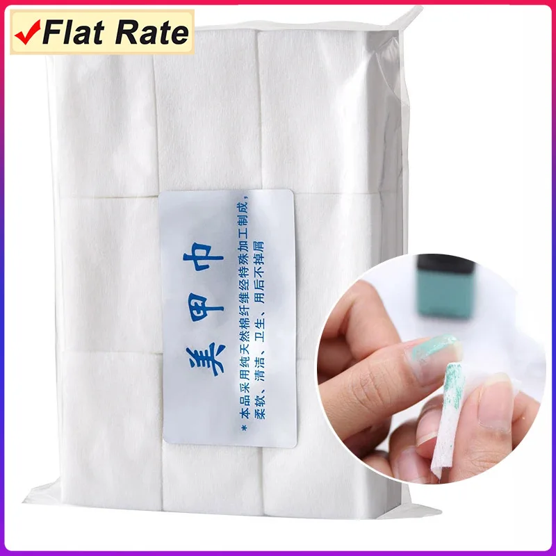 

900pcs/pack Nail Polish Remover Cotton Wipes Nail Art Tips Manicure Nail Clean Wipes Cotton Lint Pads Paper Manicure Art Tools