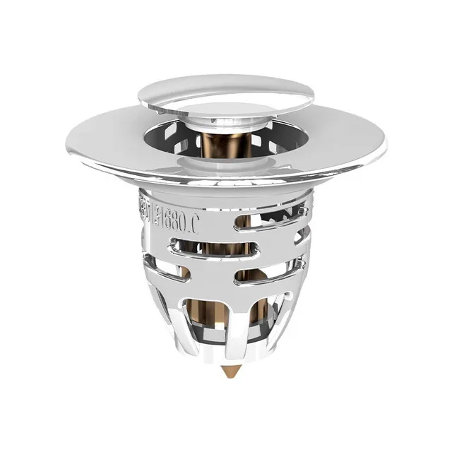 Tappo per lavandino del bagno Tappo per lavabo Pressatura universale Tappo per acqua Scolapiatti Filtro Anti-blocco Anti-odore Accessori per lavabo 6