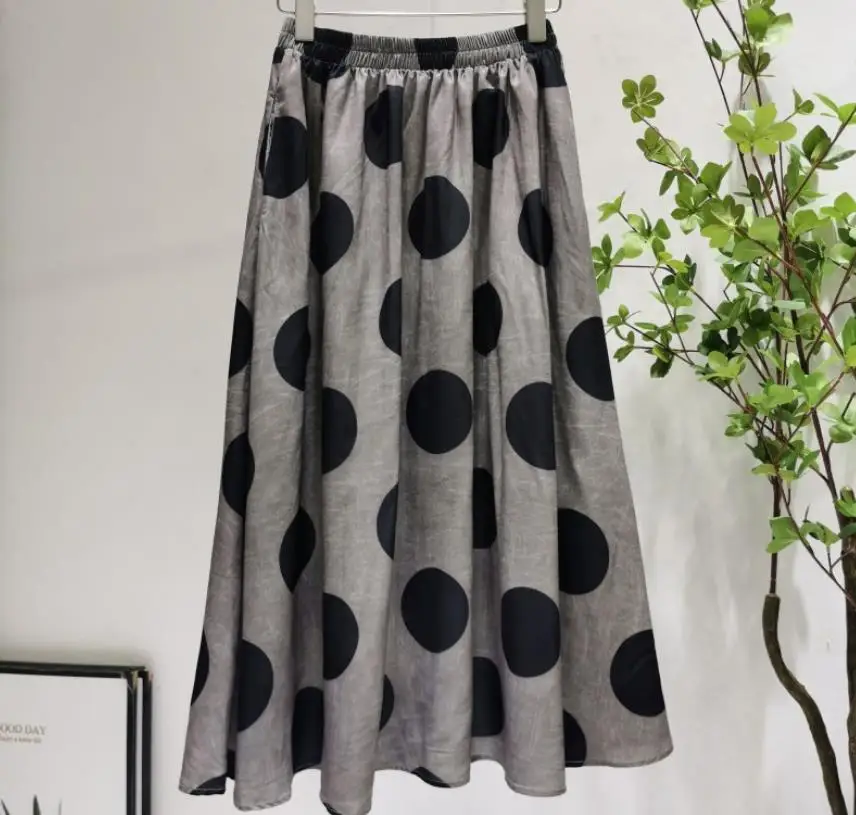 

Трапециевидная юбка-зонтик в стиле Хепберн, с высокой талией и карманами