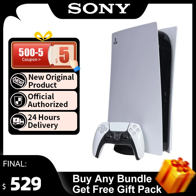 Venda - [SONY] Sony PlayStation 5, consola PS5 Disk Edition, CFI-1218A01,  nuevo proceso