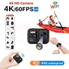 4K HD Motion Camera 60FPS 170°Wide Angle Action Wifi Cam Outdoor Sport Deep Waterproof Bike Motorcycle Body Camcorder LED Screen 1