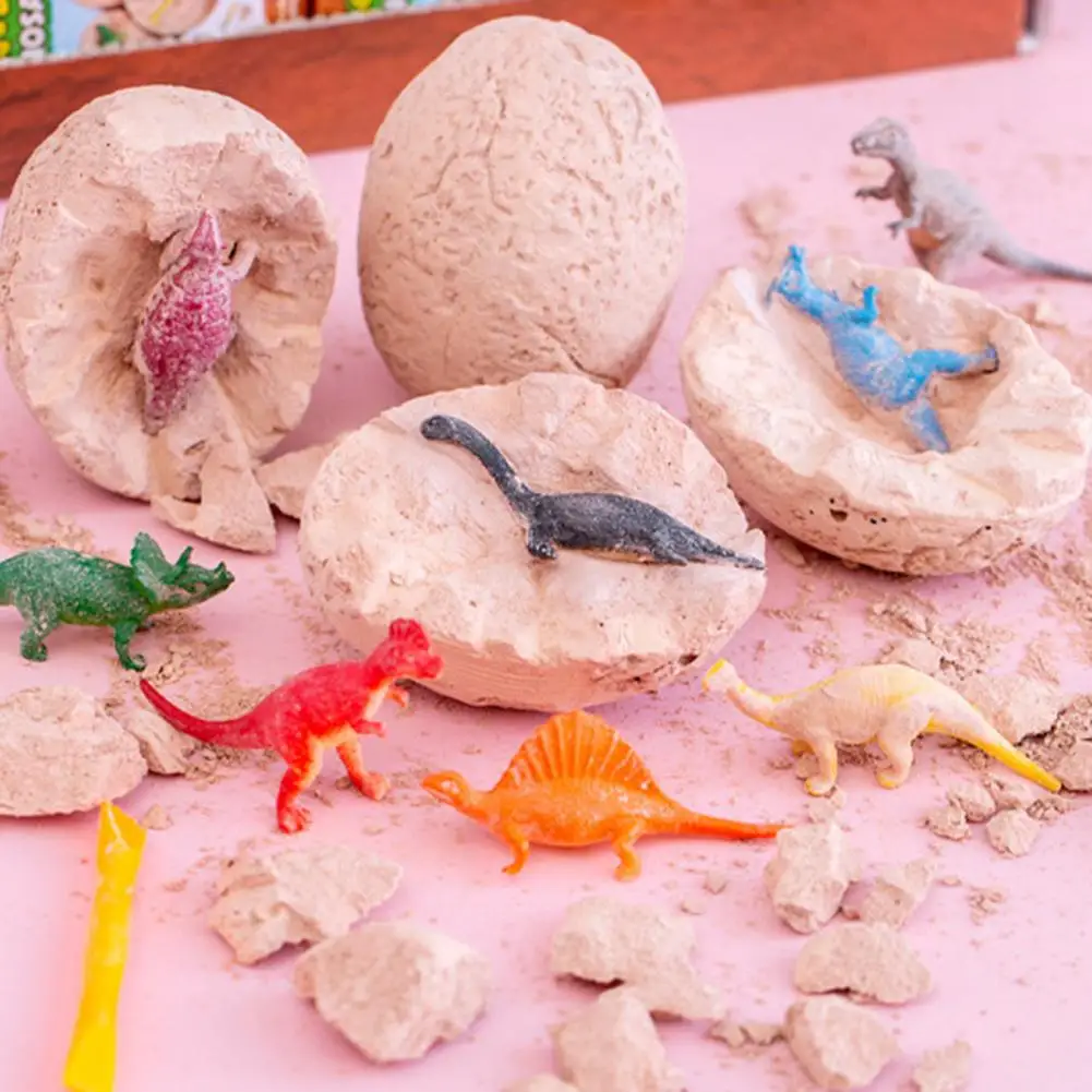 Dinosaur Eggs Dig Kit Exquisite Vivid Appearance Archeological Dino Egg Excavation Kit for Children 2