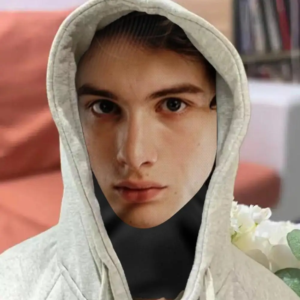 2025 Neue 3D-Gedruckte Maske Lustige Netzmaske Vollgesichts-Kopfbedeckung Elastische Netz-Cosplay-Kopfbedeckung Balaclava Kapuze Hut Kopfbedeckung – Detail 10