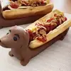 Hot Dog Dachshund Tray Funny Dachshundsnack Dinner Tray Creative Dachshund Decoration Plate Dachshund Holder Home 3