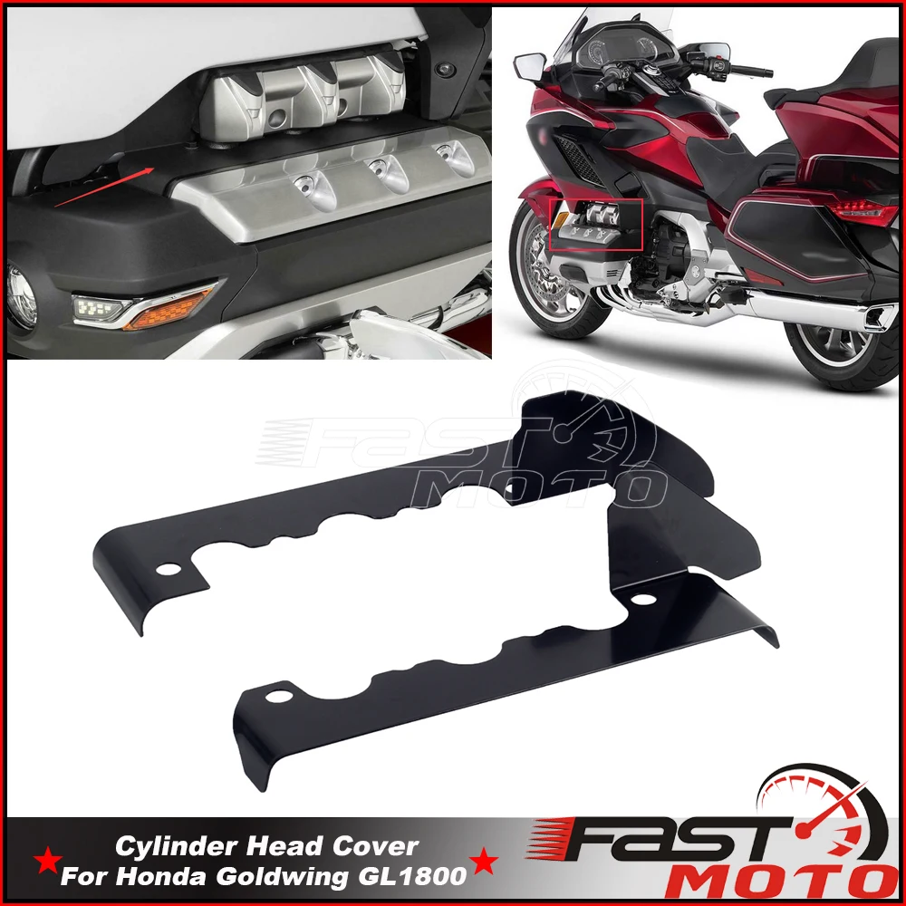 

Stainless Steel Motorcycle Black Cylinder Head Cover Decorative For Honda Goldwing GL1800 GL 1800 18-2020 Gold Wing Tour 52-954
