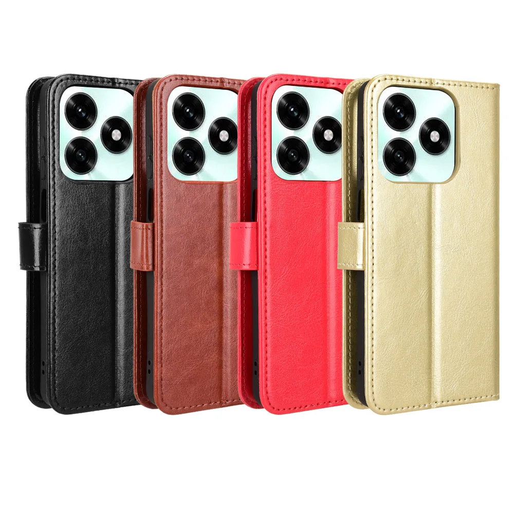 Luxury Flip PU Leather Wallet Case with Lanyard and Stand