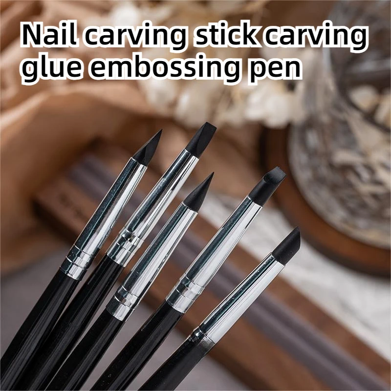 5Pcs/Set DIY Drawing Tool Dental Resin Silicone Shaping Pen Brush Art Brush Dentistry Composite Cement Porcelain Teeth Shaping 2
